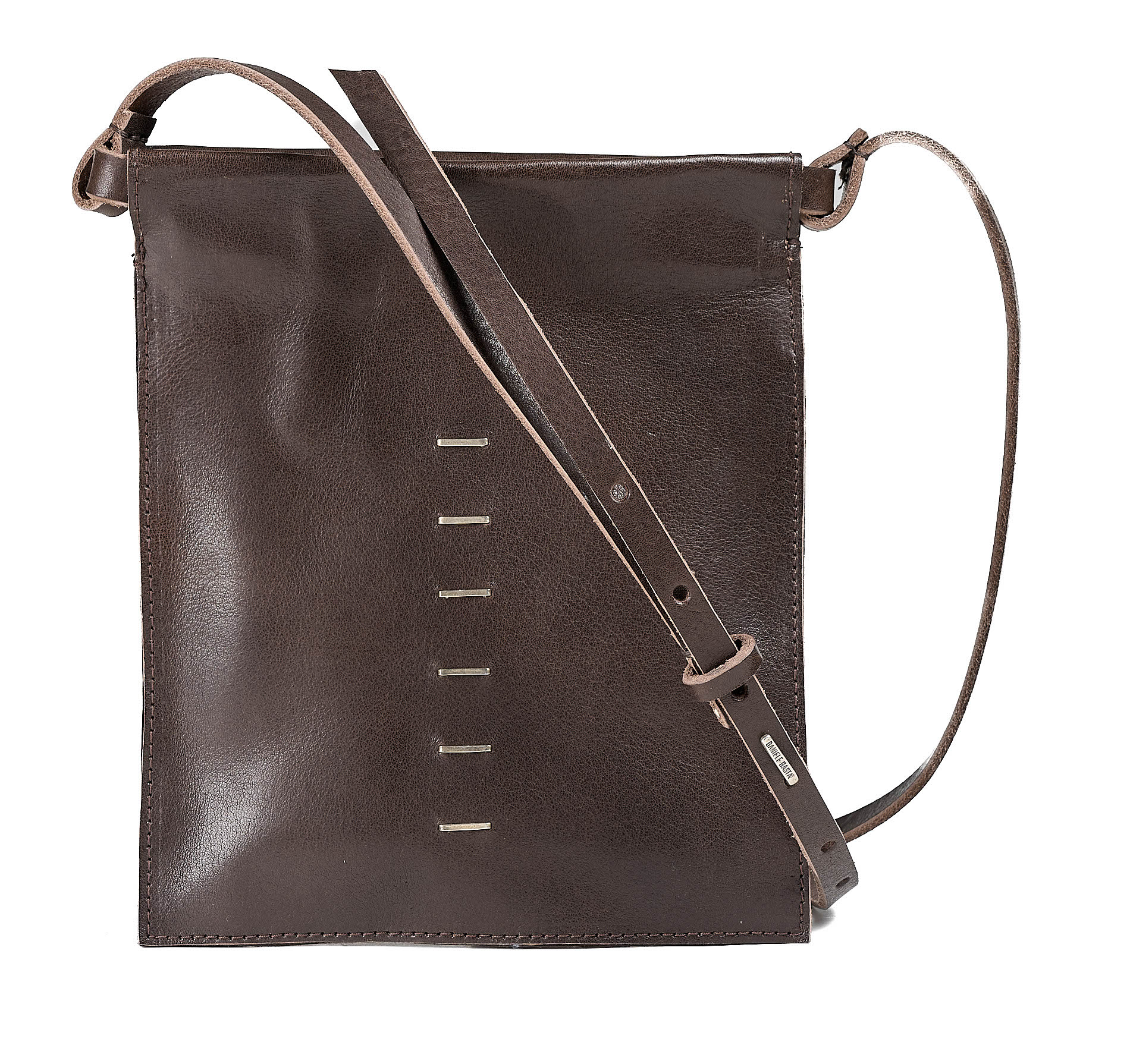 daniele basta leather and silver bags - FRONT